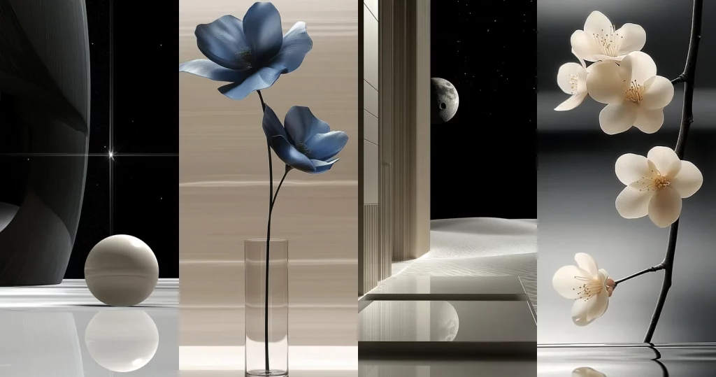 Monochrome Elegance with Subtle Hues - Midjourney style sref code