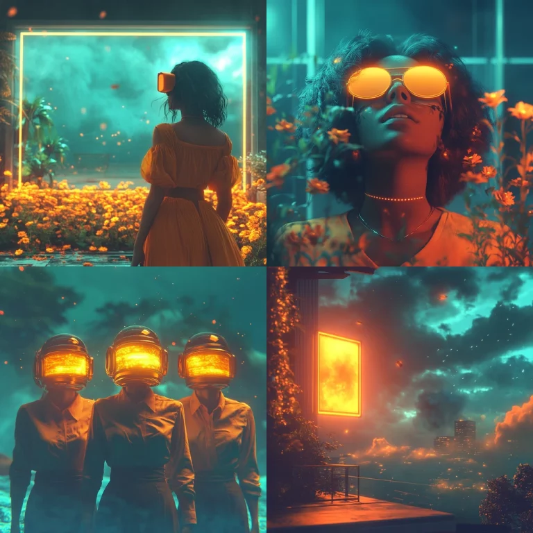 Vivid Neon Illumination - Midjourney style sref code