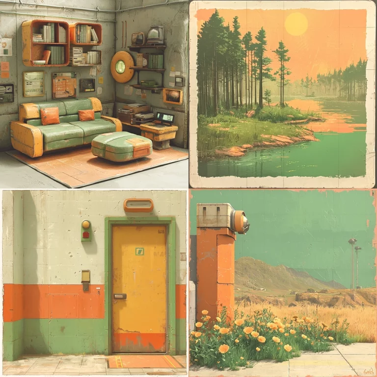 Warm Earthy Tonal Retro - Midjourney style sref code