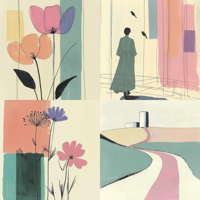 Pastel Patches with Linework - Midjourney style sref code