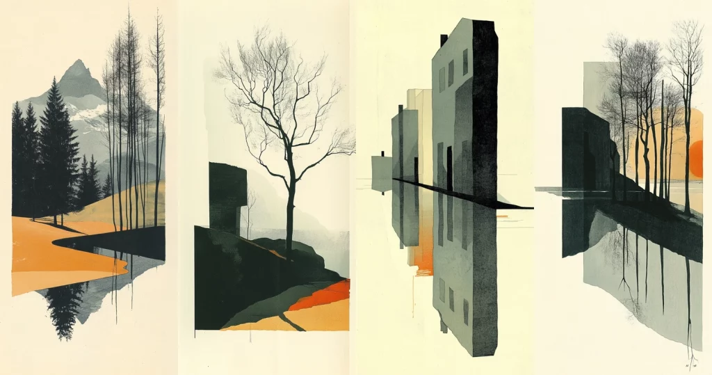 Monochrome Urban Imagery - Midjourney style sref code