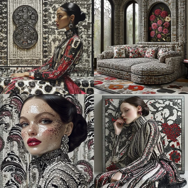 Intricate Mosaic Patterns - Midjourney style sref code