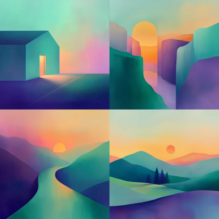 Gradient Shade Harmony - Midjourney style sref code