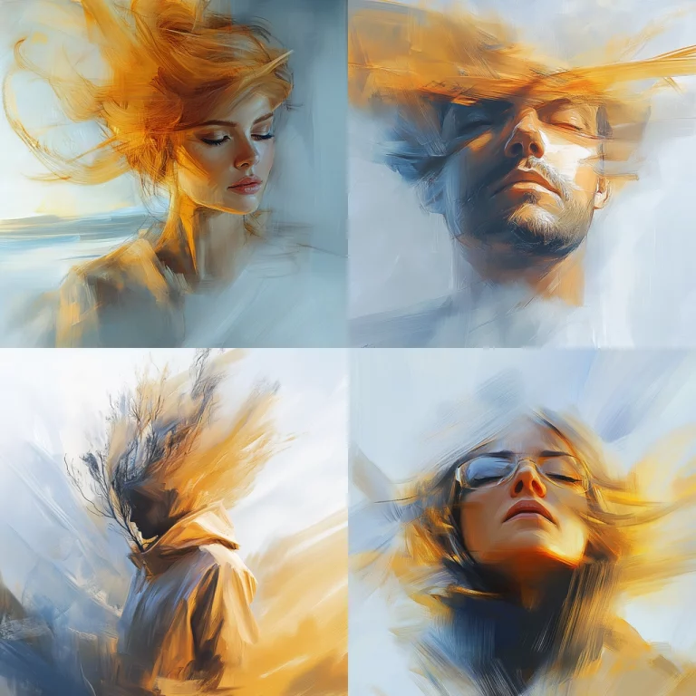 Dynamic Brushstroke Blur - Midjourney style sref code