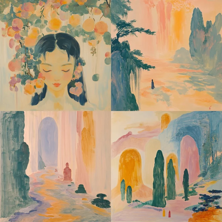 Pastel Dream Landscaping - Midjourney style sref code