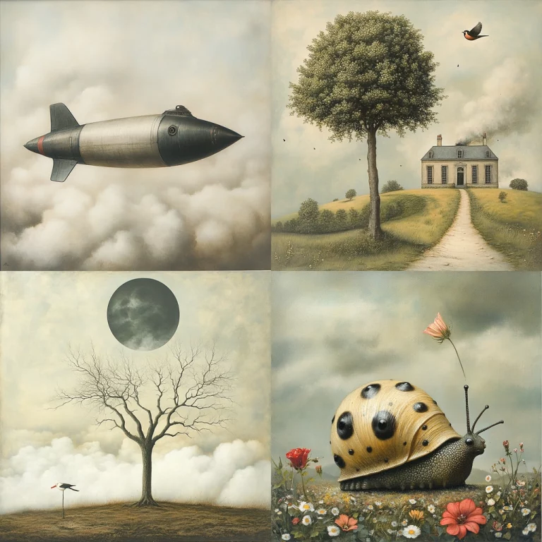 Subtle Surreal Traditional - Midjourney style sref code