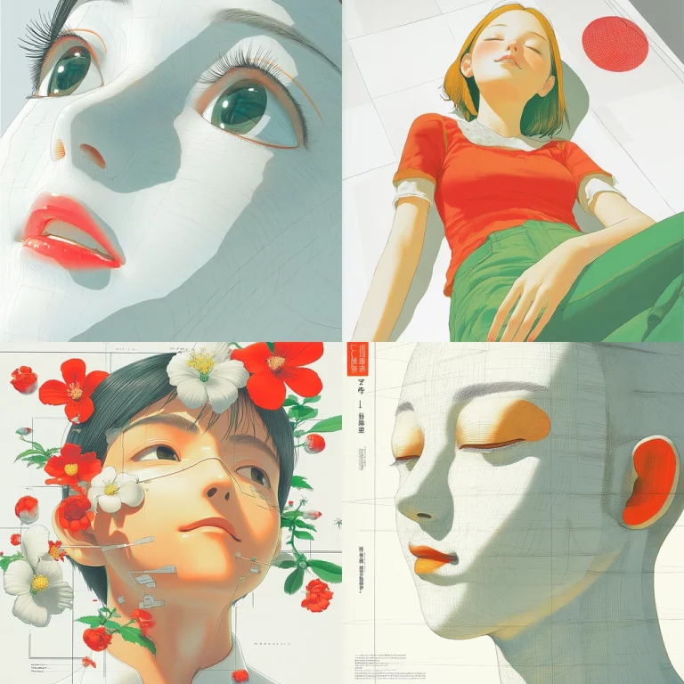 Vibrant Modern Illustration - Midjourney style sref code