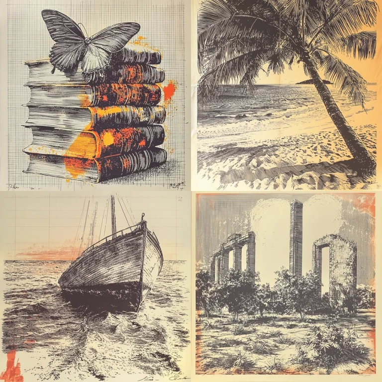 Monochrome with Orange Highlights - Midjourney style sref code