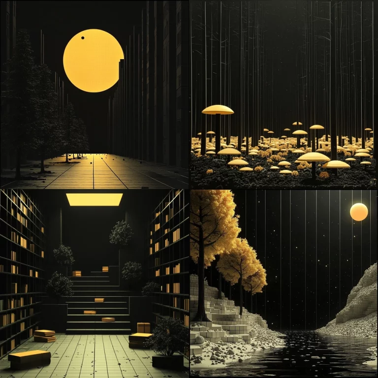 Vivid Illumination in Deep Contrast - Midjourney style sref code