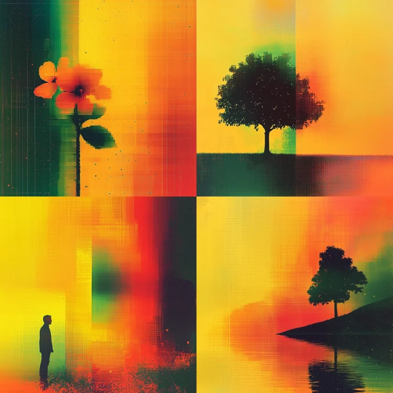 Vibrant Color Shift with Grain - Midjourney style sref code