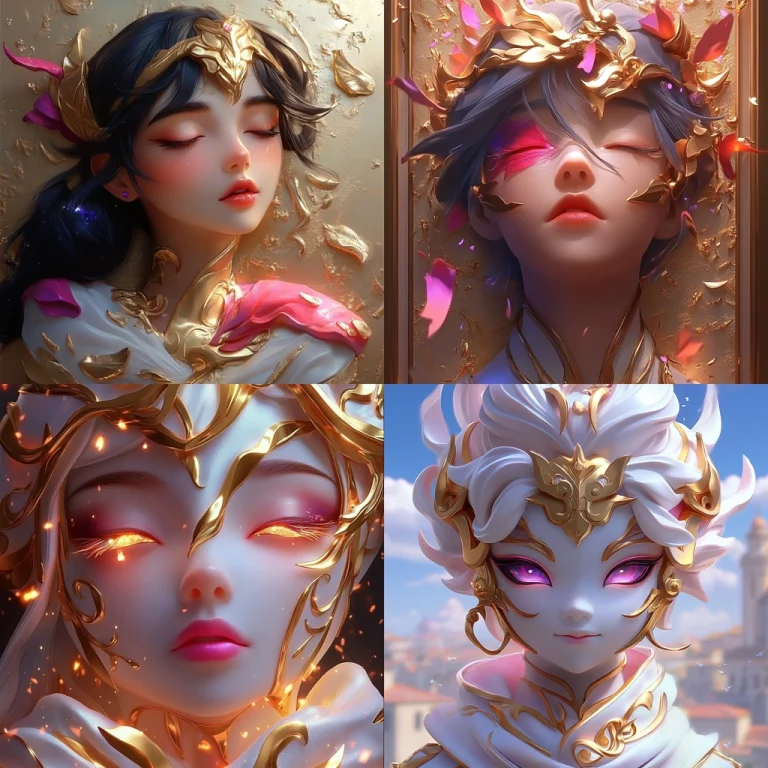 Golden Ornate Flow - Midjourney style sref code