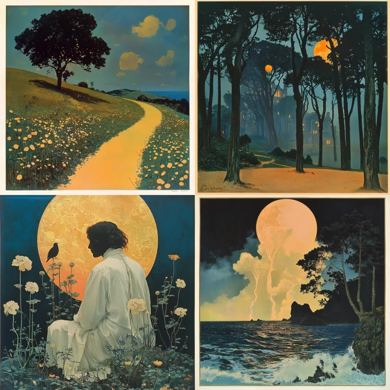 Ethereal Moonlit Contrast - Midjourney style sref code