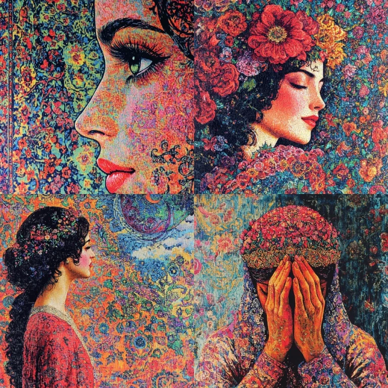 Ornate Floral Texture - Midjourney style sref code