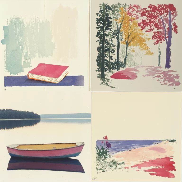 Soft Watercolor Pastel Landscape - Midjourney style sref code