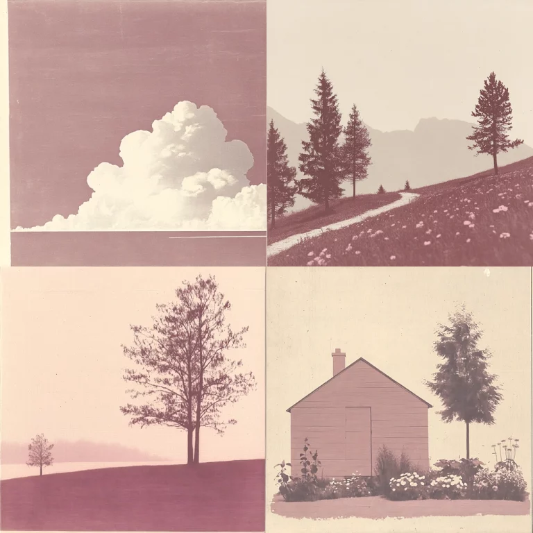 Monochrome Pastoral Serenity - Midjourney style sref code