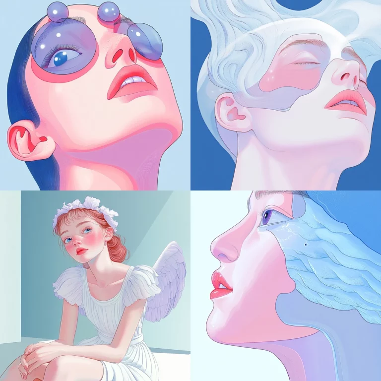 Soft Pastel Contour Effect - Midjourney style sref code