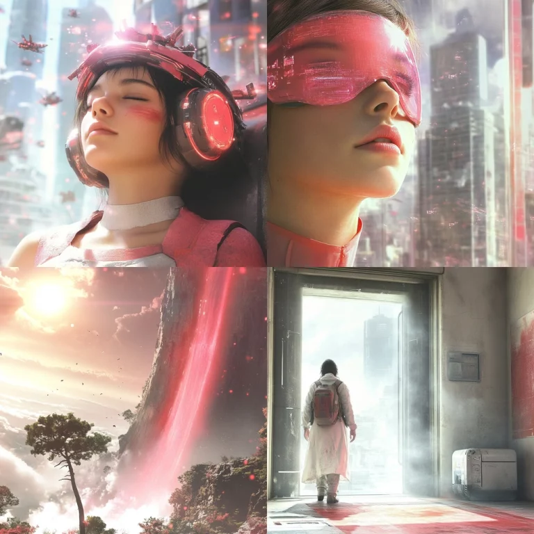 Cyan-Pink Urban Futurism - Midjourney style sref code