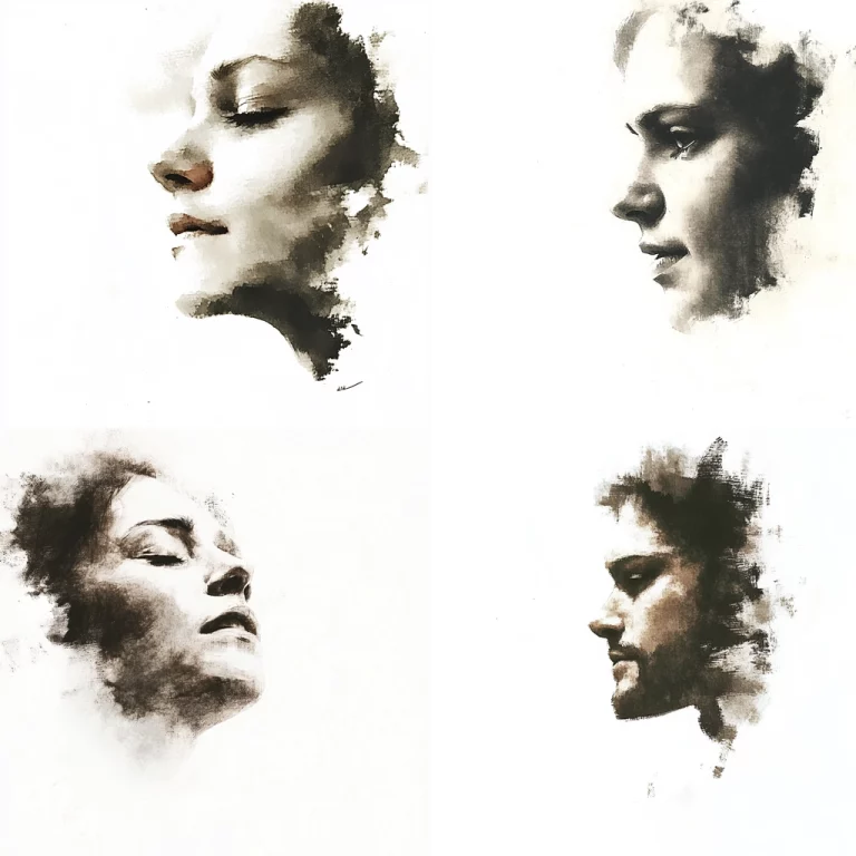 Monochrome Ink Splash - Midjourney style sref code