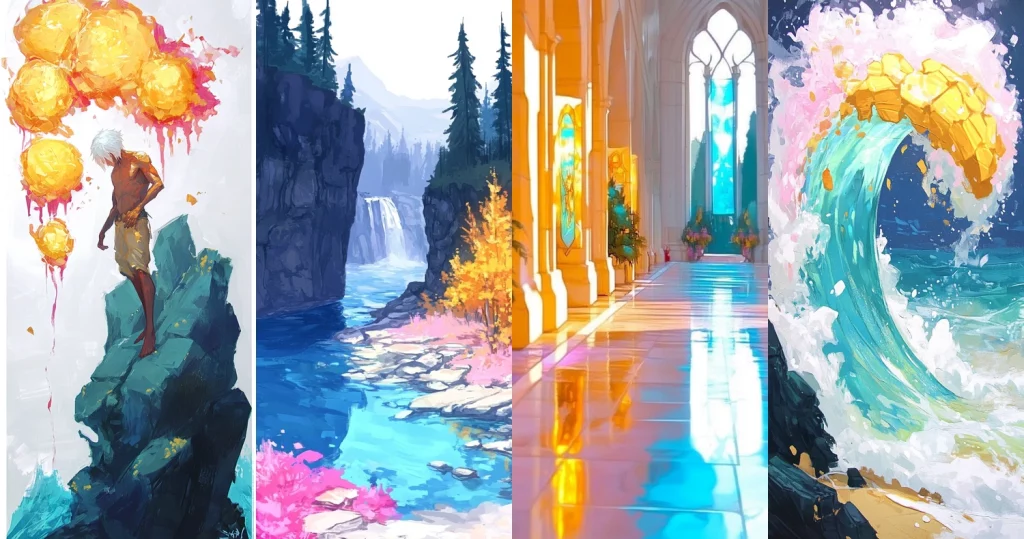 Vivid Illumination Journey - Midjourney style sref code