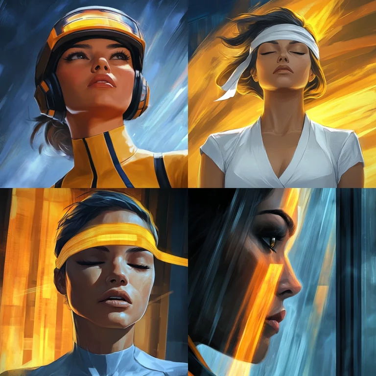 Vivid Dynamic Light Brushstrokes - Midjourney style sref code