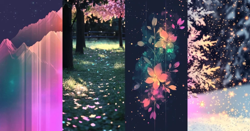 Colorful Floral Illumination - Midjourney style sref code