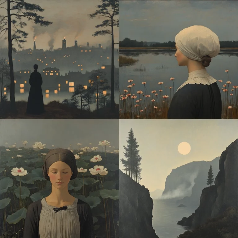 Muted Landscape Realism - Midjourney style sref code