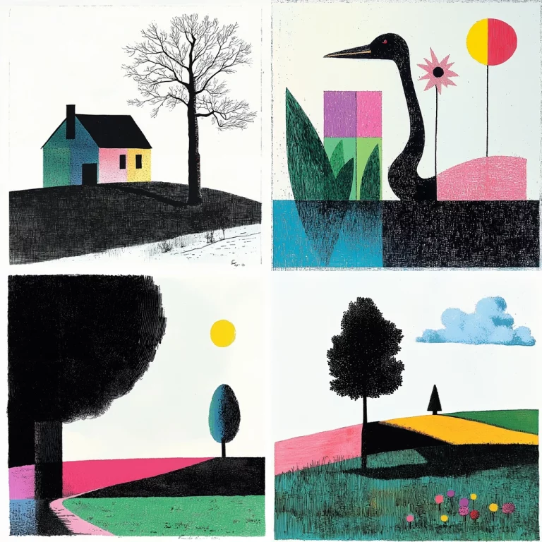 Contrast Gradient Landscape - Midjourney style sref code