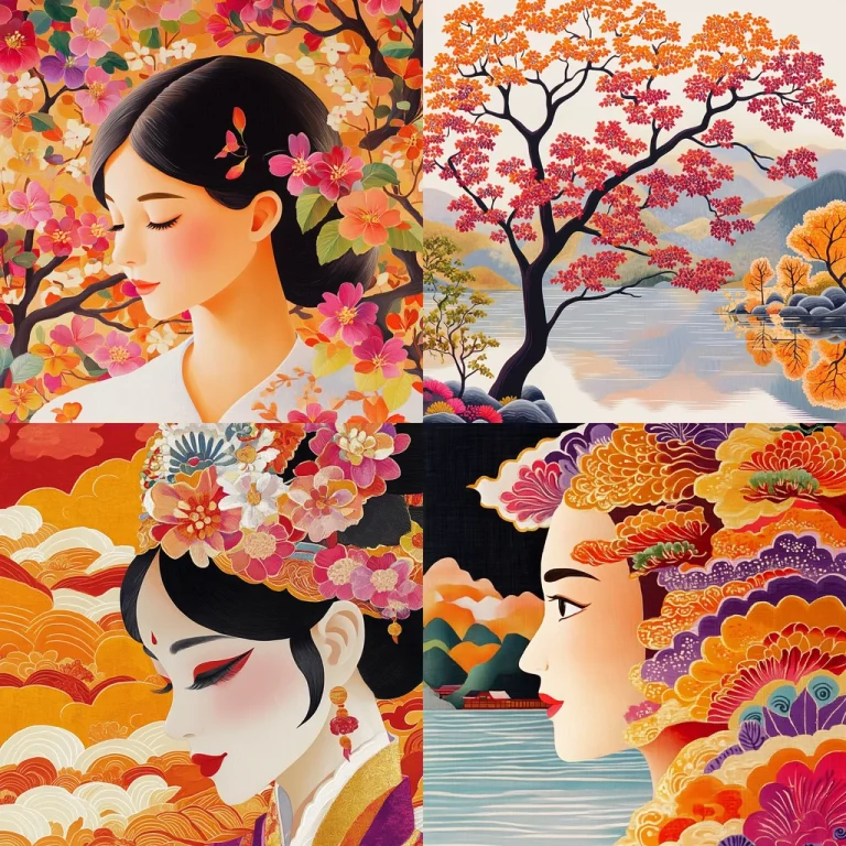 Floral Contrast Harmony - Midjourney style sref code