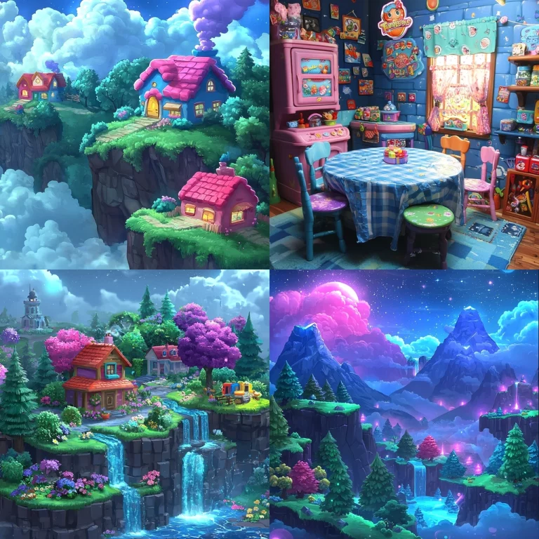 Vivid Neo-Romantic Landscape - Midjourney style sref code