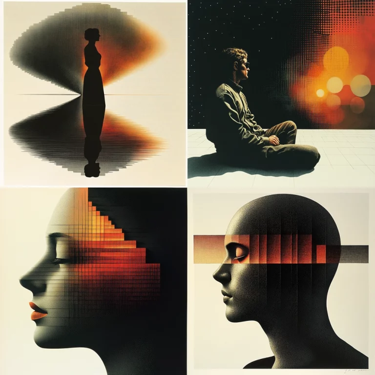 Gradient Monochrome with Warm Highlights - Midjourney style sref code