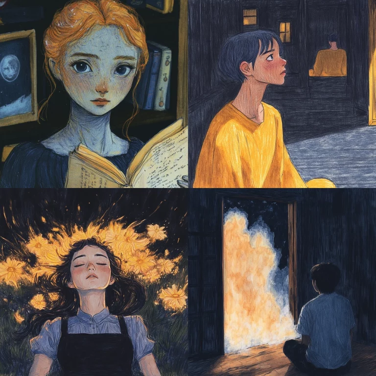 Dark-Hued Expressive Illustration - Midjourney style sref code