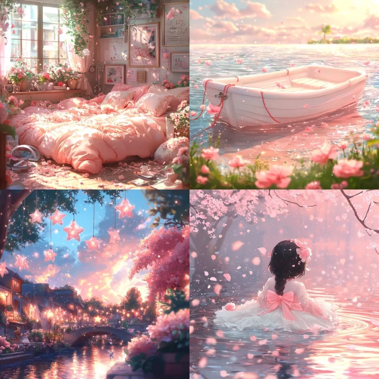 Dreamlike Rosy Pastel Scenery - Midjourney style sref code