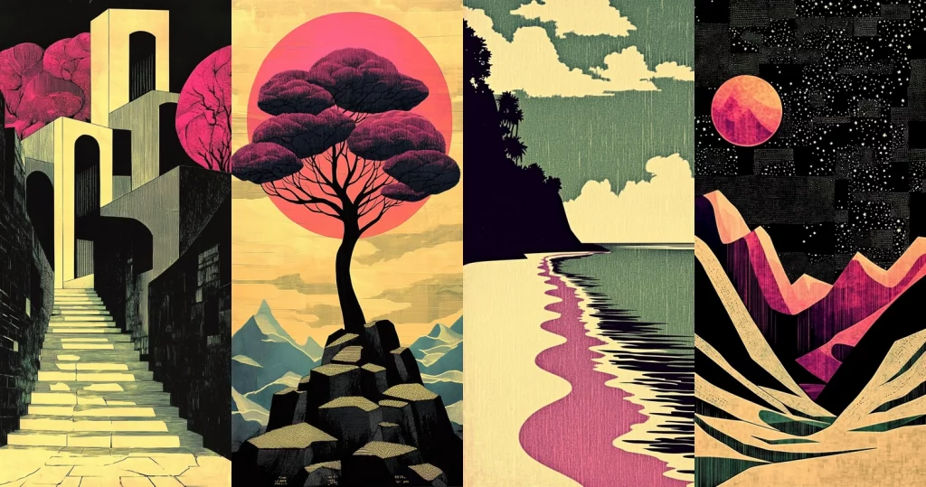 Contrasting Pastel Heatwave - Midjourney style sref code