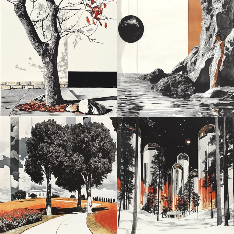 Monochrome Landscape Contrast - Midjourney style sref code
