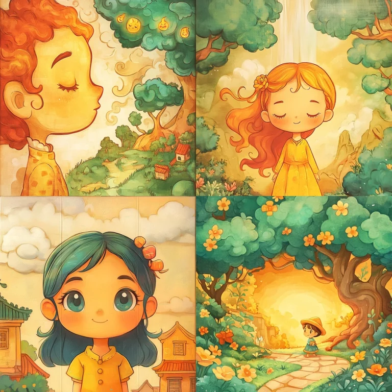 Warm Pastel Cartoon Rendering - Midjourney style sref code