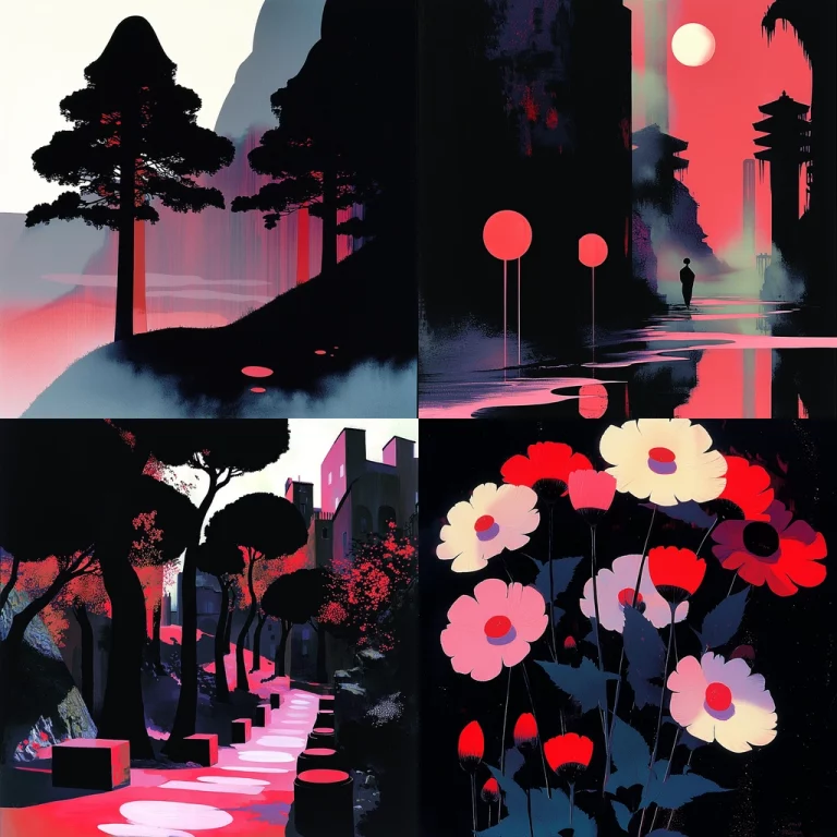 Dark Silhouette Glow - Midjourney style sref code