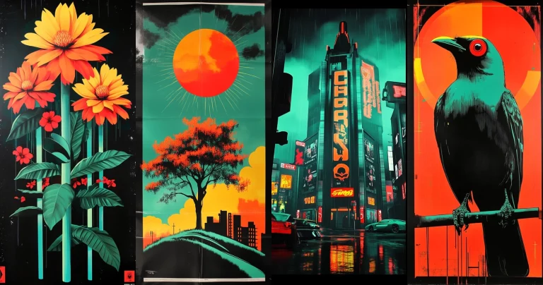 Vivid Urban Neon Contrast - Midjourney style sref code