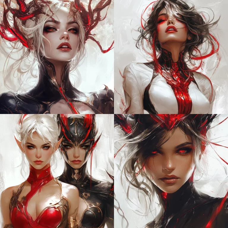 Dynamic Red Swirls - Midjourney style sref code