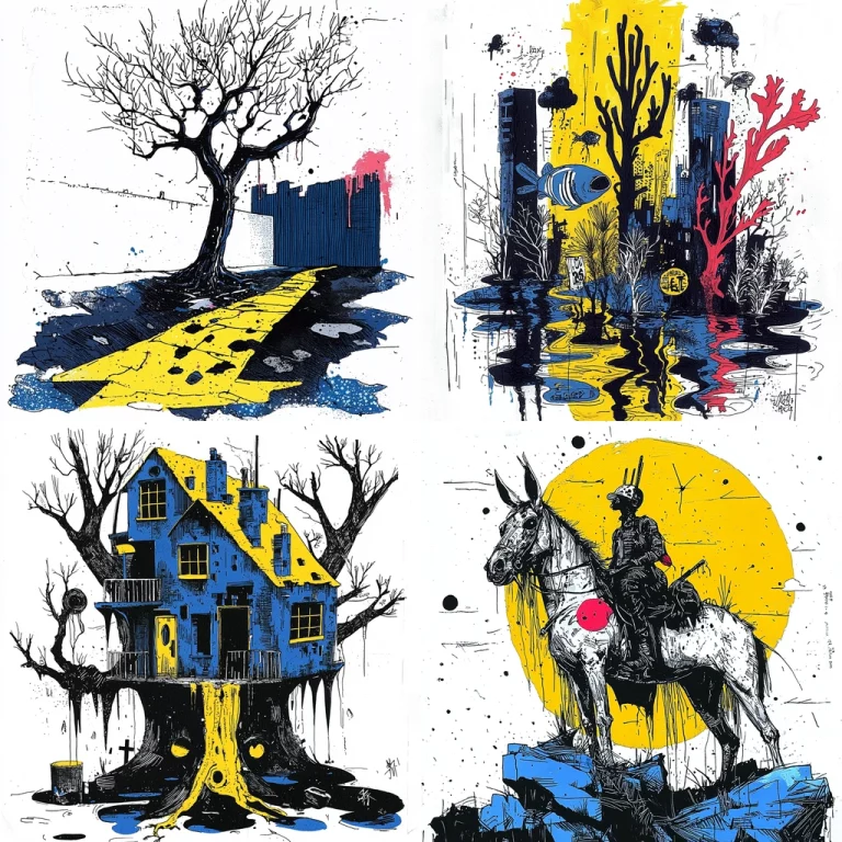 Bold Contrasts with Fluid Textures - Midjourney style sref code