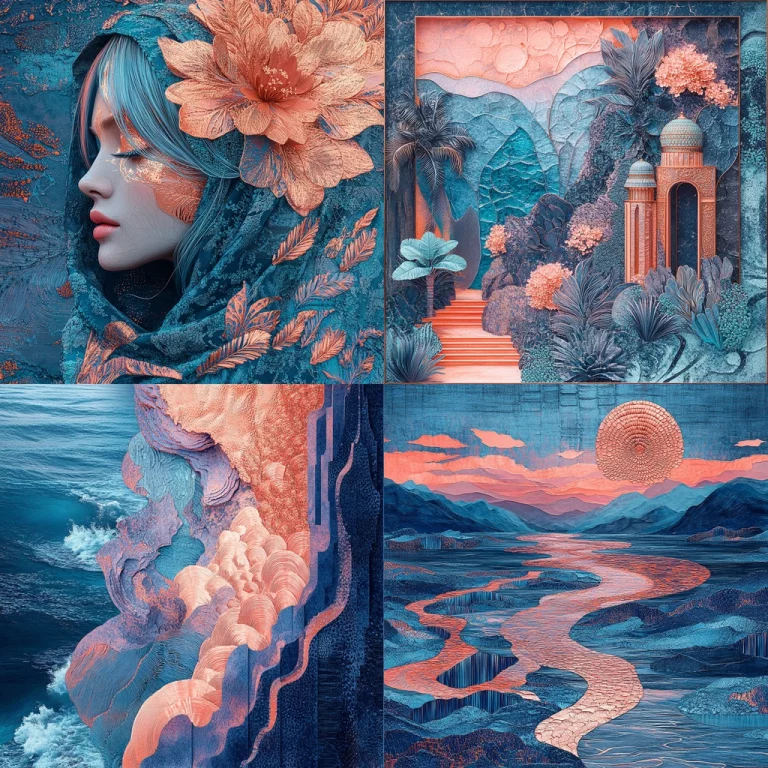 Vivid Textured Dreamscape - Midjourney style sref code