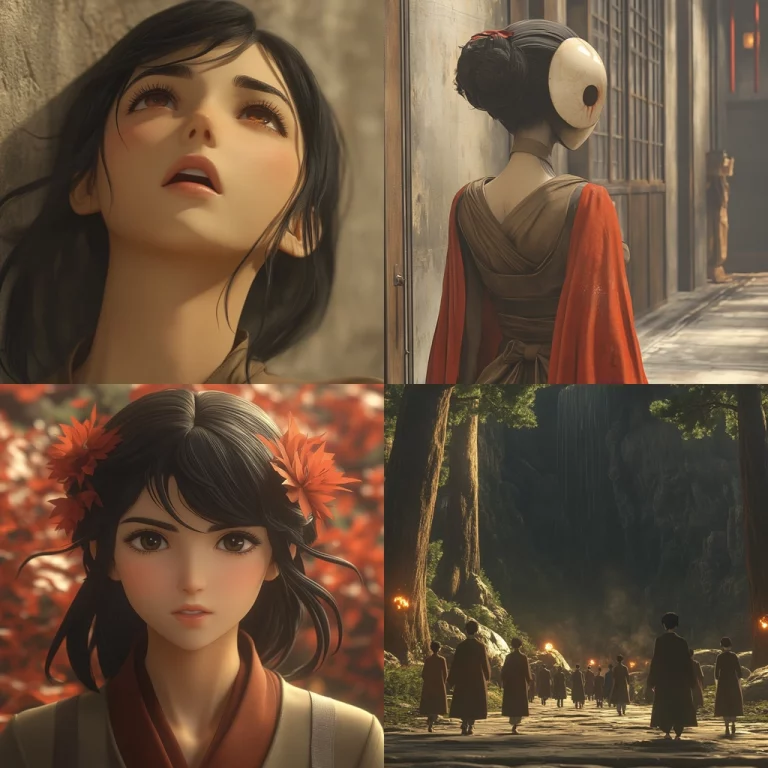 Red Veiled Modernism - Midjourney style sref code