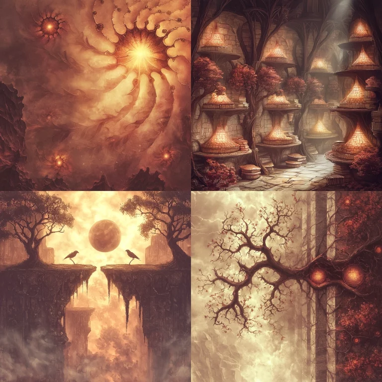 Sepia Toned Surrealism - Midjourney style sref code