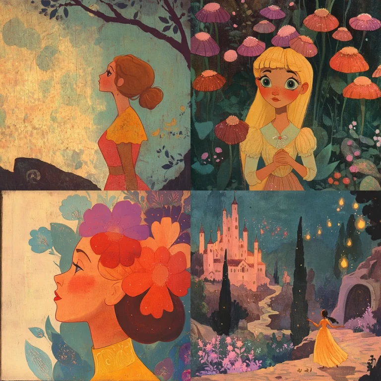 Warm Earthy Retro Illustrations - Midjourney style sref code