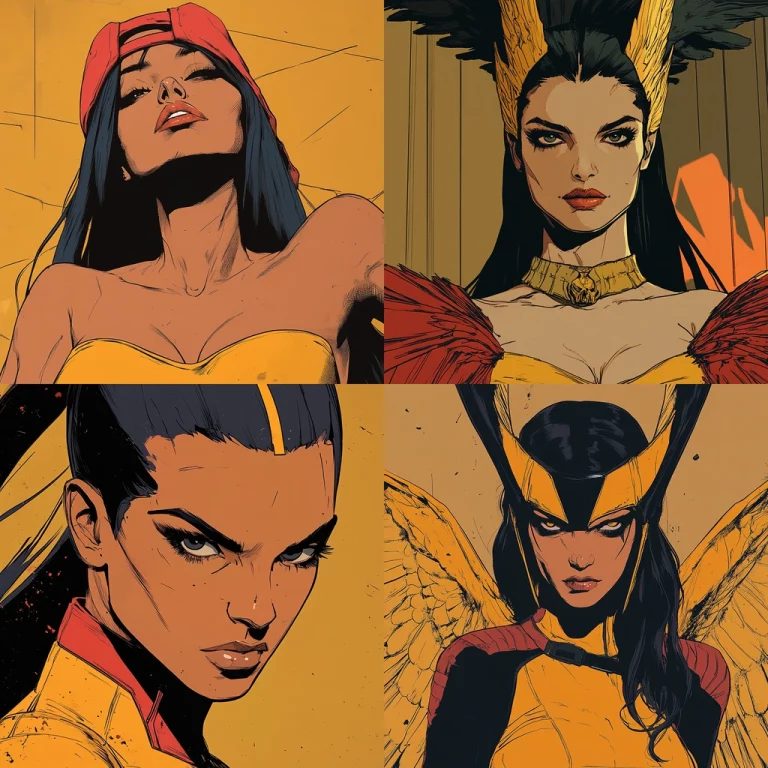 Bold Lines with Warm Tones - Midjourney style sref code