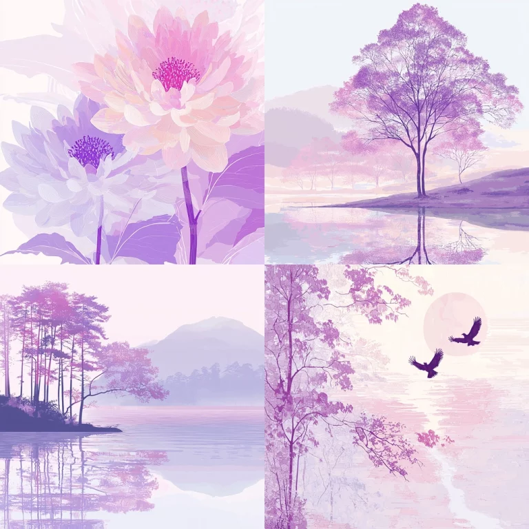 Pastel Dreamscape with Soft Reflections - Midjourney style sref code 