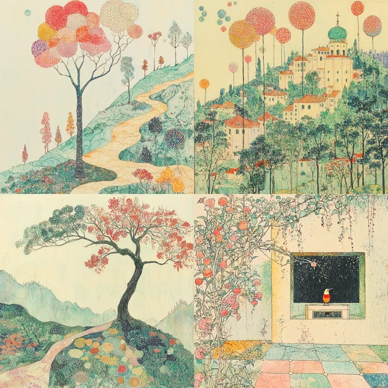 Pastel Timberland Scheme - Midjourney style sref code