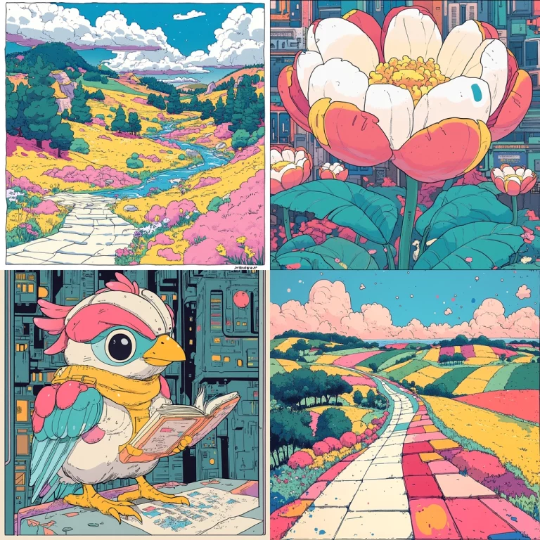 Vibrant Pastel Fantasy - Midjourney style sref code