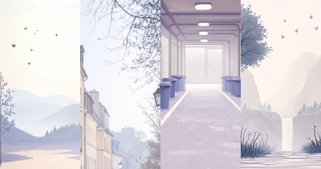 Soft Pastel Landscape Lighting - Midjourney style sref code