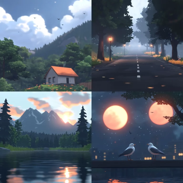 Warm Light Evening Landscapes - Midjourney style sref code