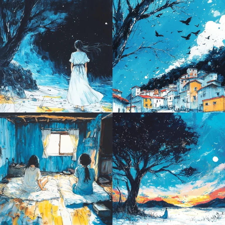 Textured Indigo Highlights - Midjourney style sref code